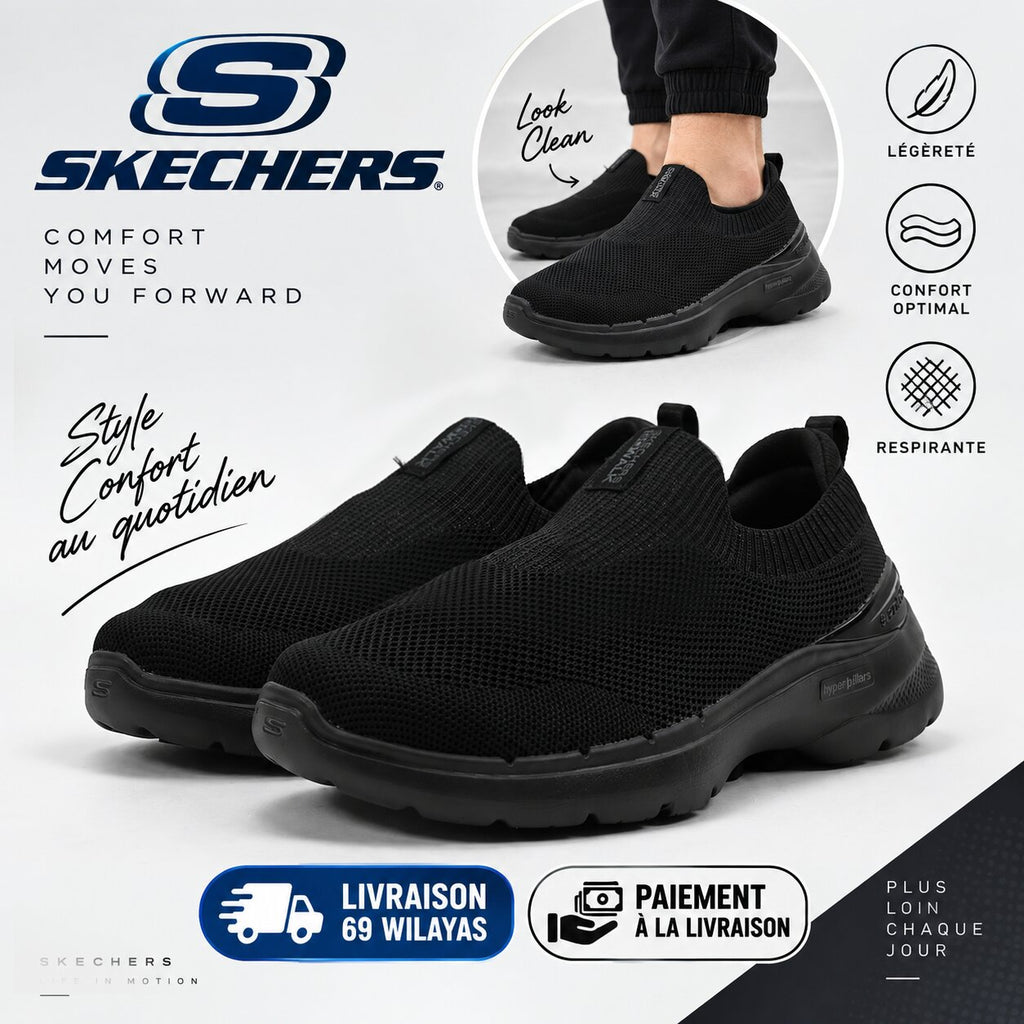 Skechers GO WALK 6 – Vibrant Smile Walking Shoes