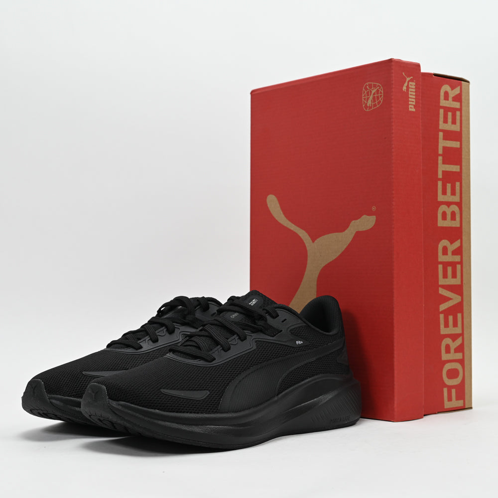 PUMA Skyrocket Lite — baskets running homme noir vue arrière