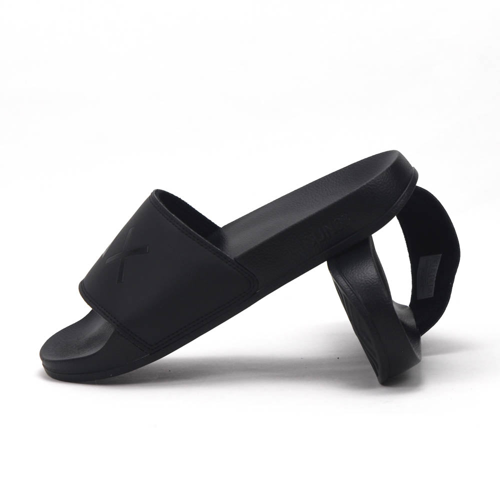 SUN68 Logo Black Slippers X36110-11