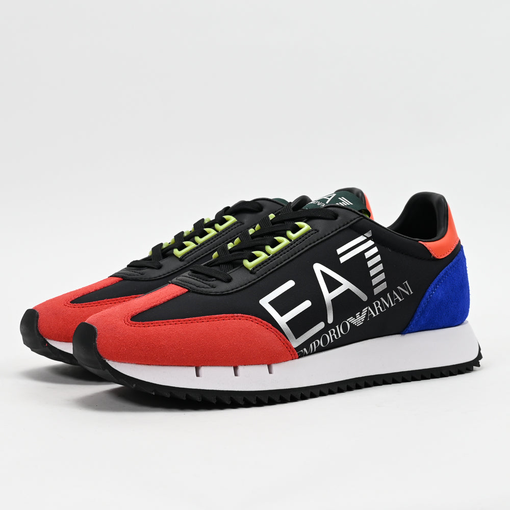 EA7 Emporio Armani Black & White Vintage Sneakers