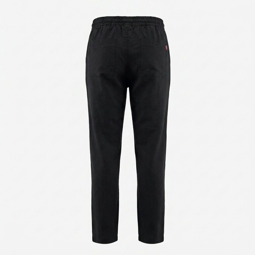 Départ Homme Pantalon en Lin Black MG191-G21-000869