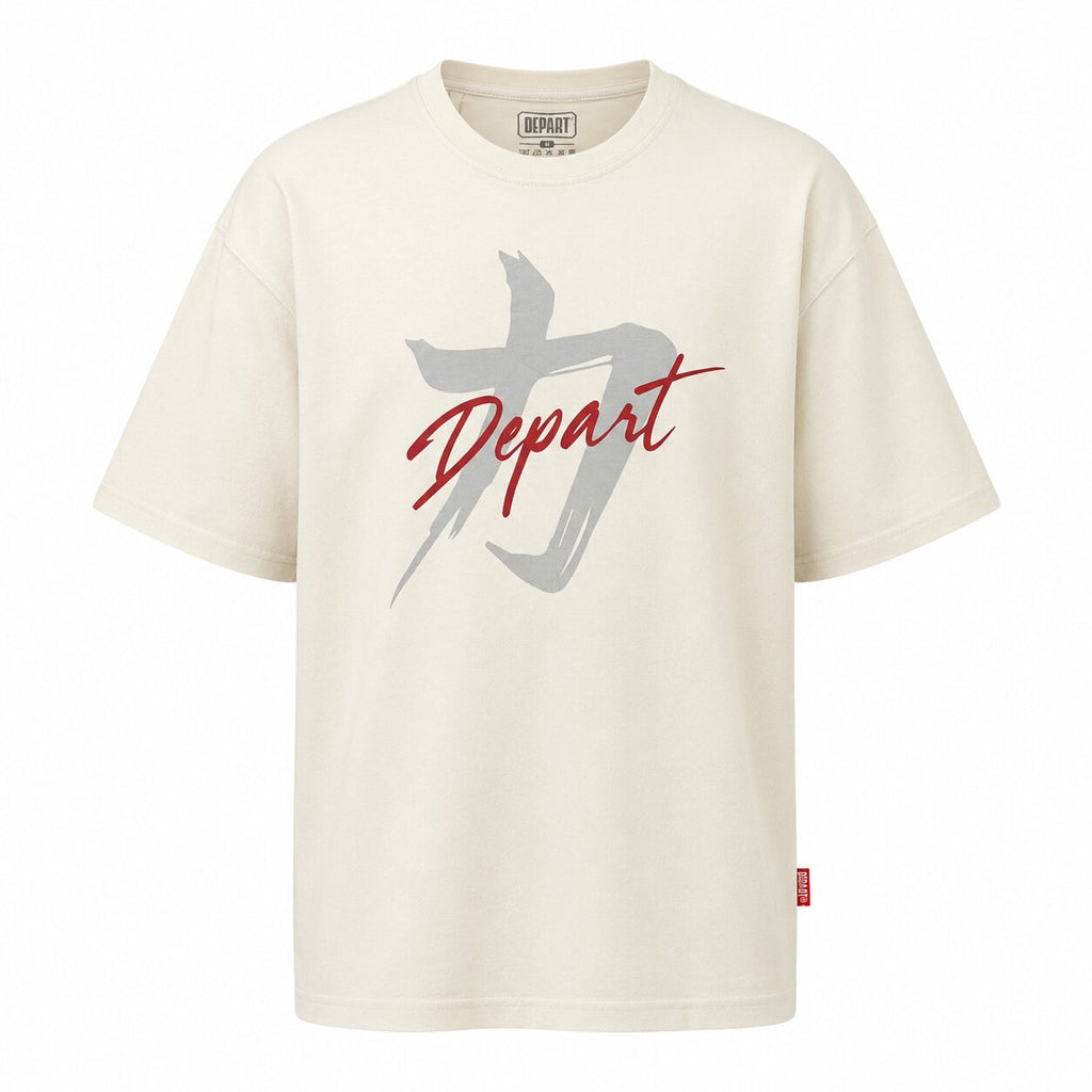 Départ Homme T-shirt Oversize-Beige MT319-G23-014084