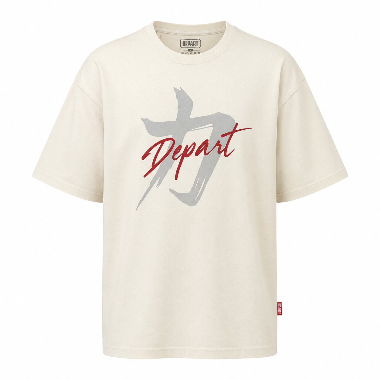 Départ Homme T-shirt Oversize-Beige