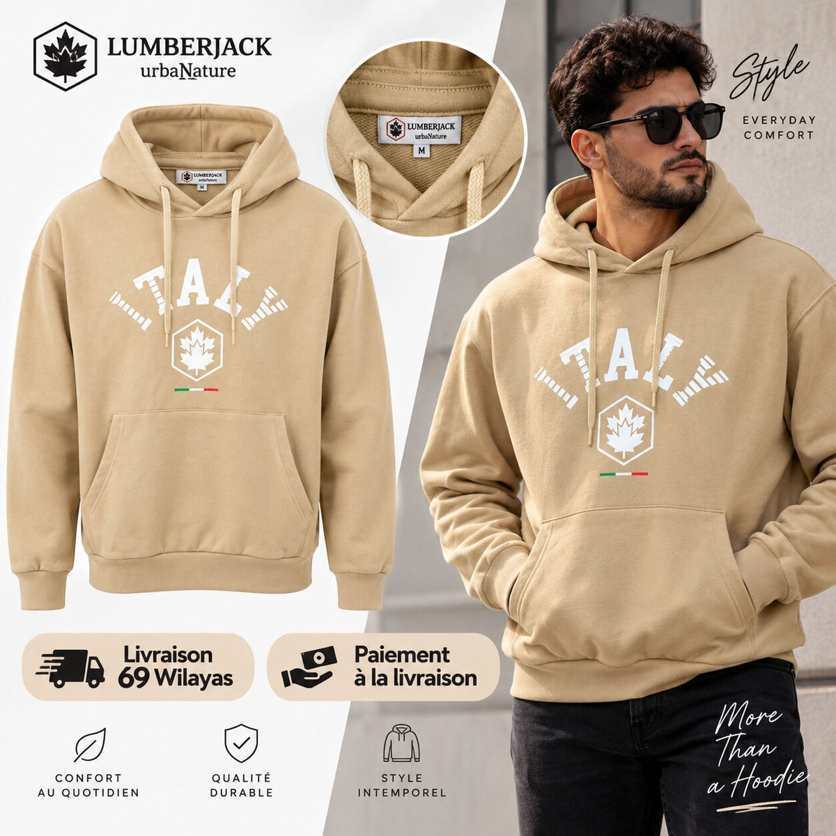 LUMBERJACK HOODIE LBJ-00204-LBR