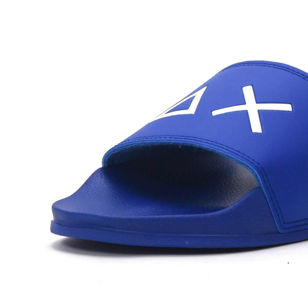 SUN68 Logo Blue Slippers X36110-58
