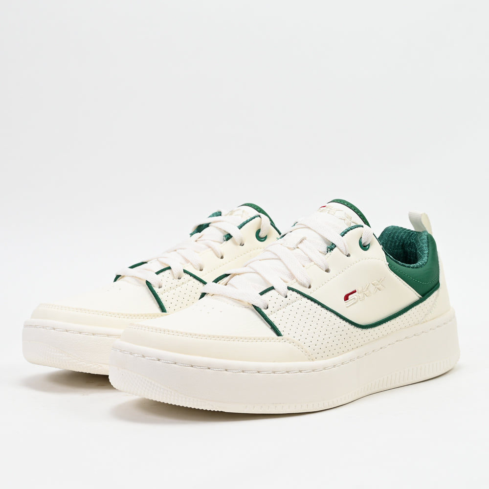 Skechers Sport Court 92 – Ottoman Sneakers Blanc/Vert