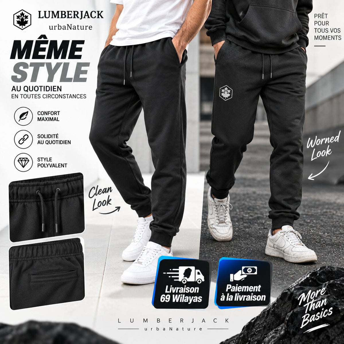 LUMBERJACK PANTALON JOGGING LBJ-00303-DGY