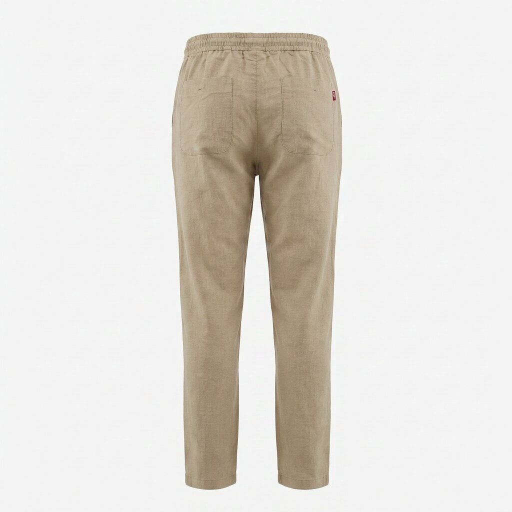 Départ Homme Pantalon en Lin Beige MG188-G21-000735
