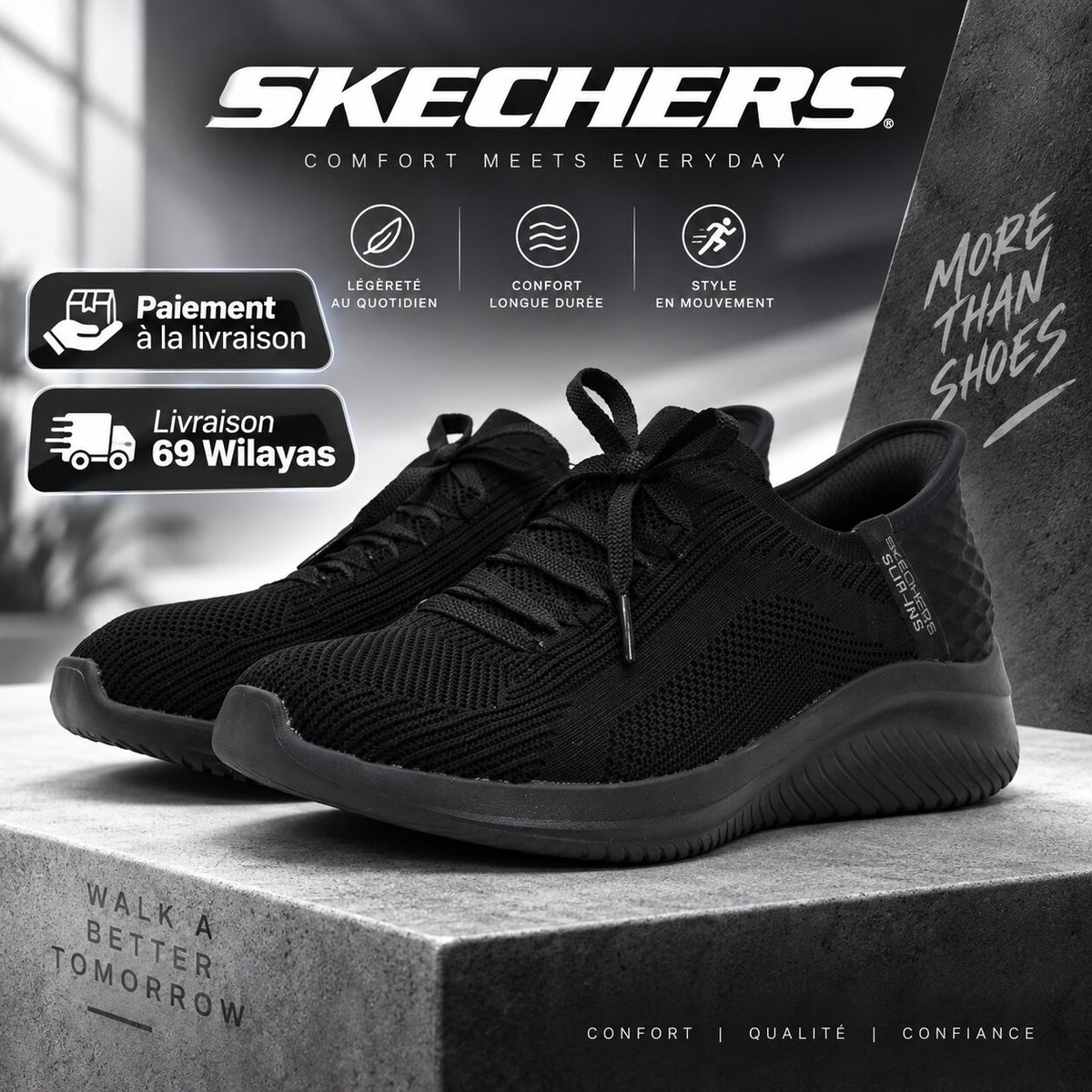 Skechers Ultra Flex 3.0 – Brilliant Path Slip-ins Sneakers 149710-BBK