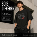 Départ — T-shirt oversize noir pour homme