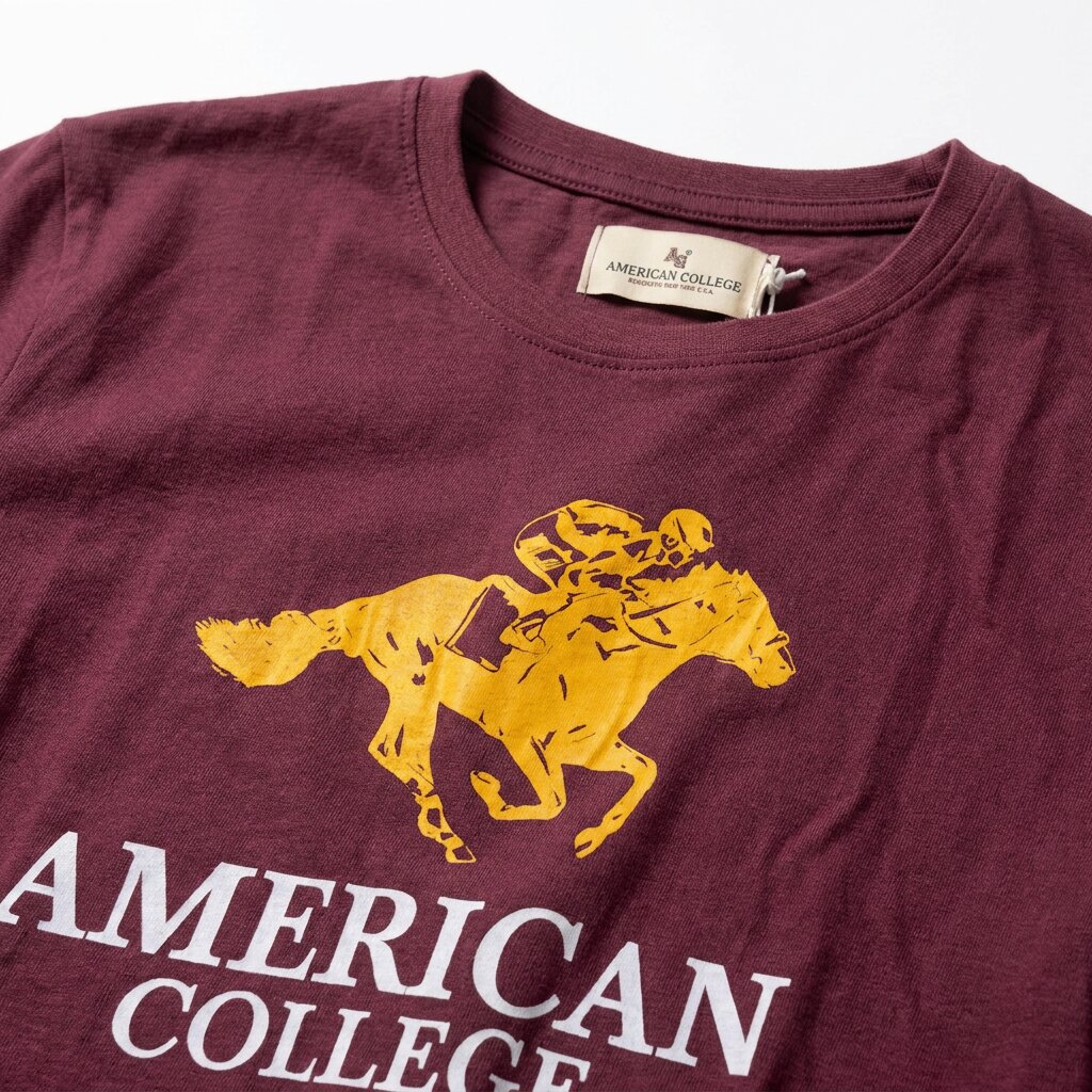 American College t-shirt pour Homme TS260103-GRENAT