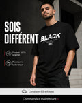 Départ — T-shirt oversize noir pour homme