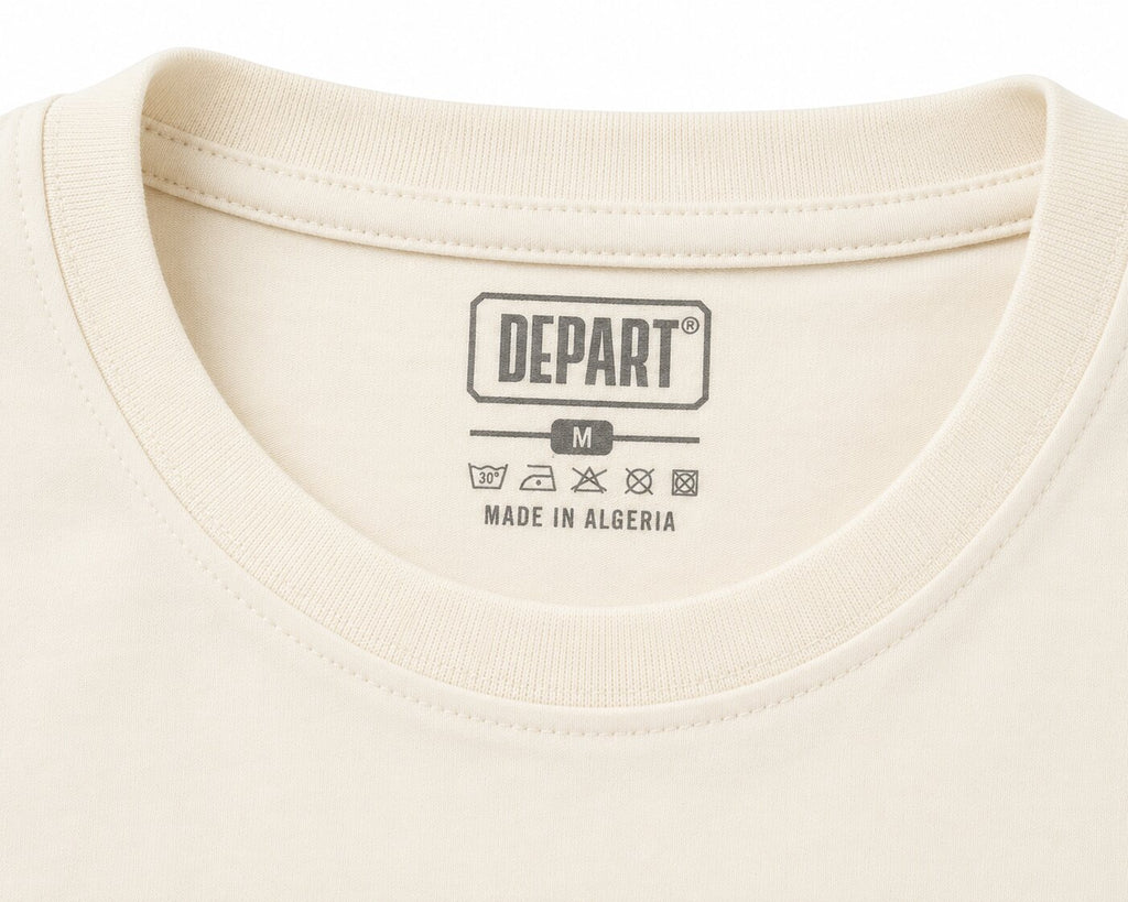 Départ Homme T-shirt Oversize-Beige MT319-G23-014084