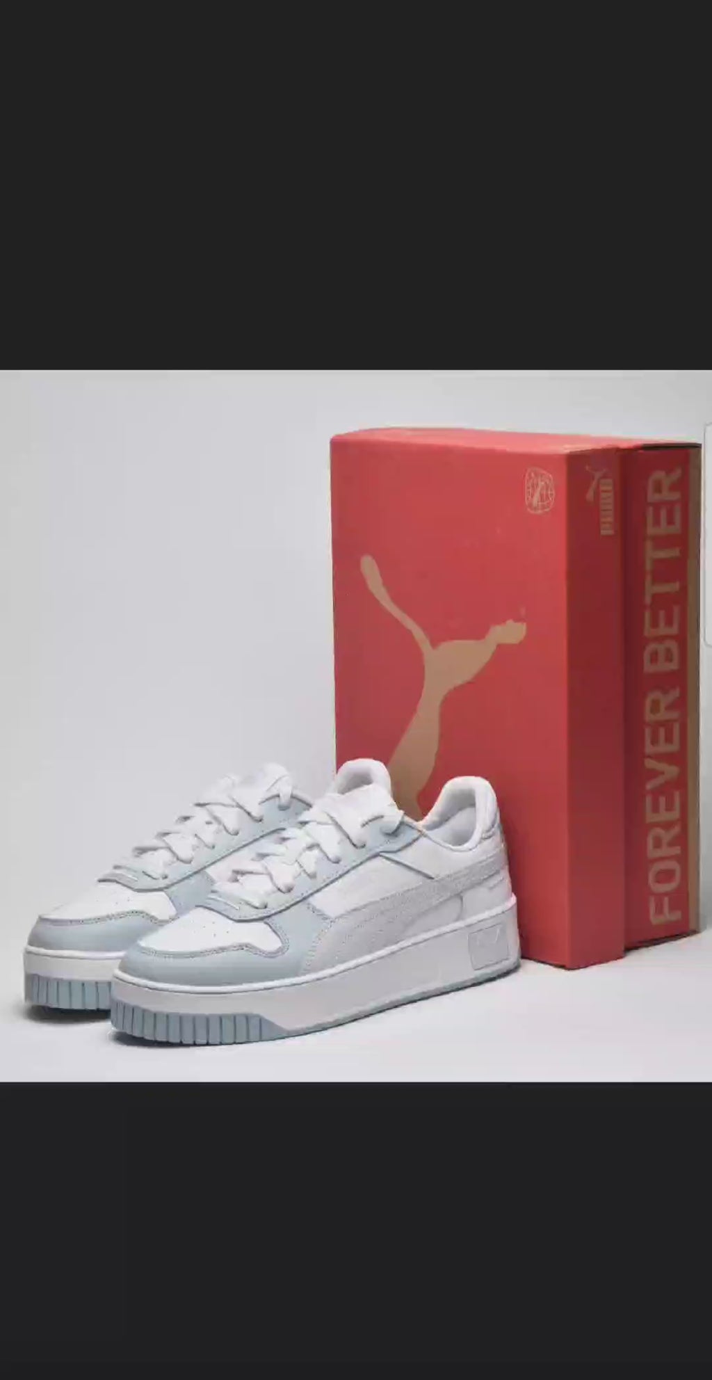 PUMA CARINA STREET JR WHITE SILVER MIST