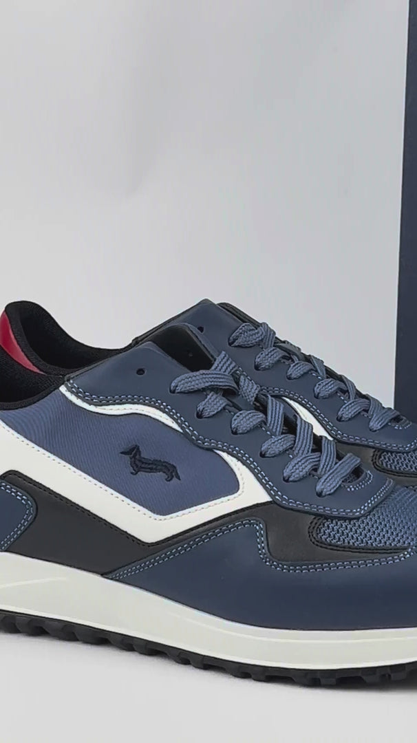 HARMONT AND BLAINE SCARPA UOMO CALF AZZURRO EFM231-079-6470